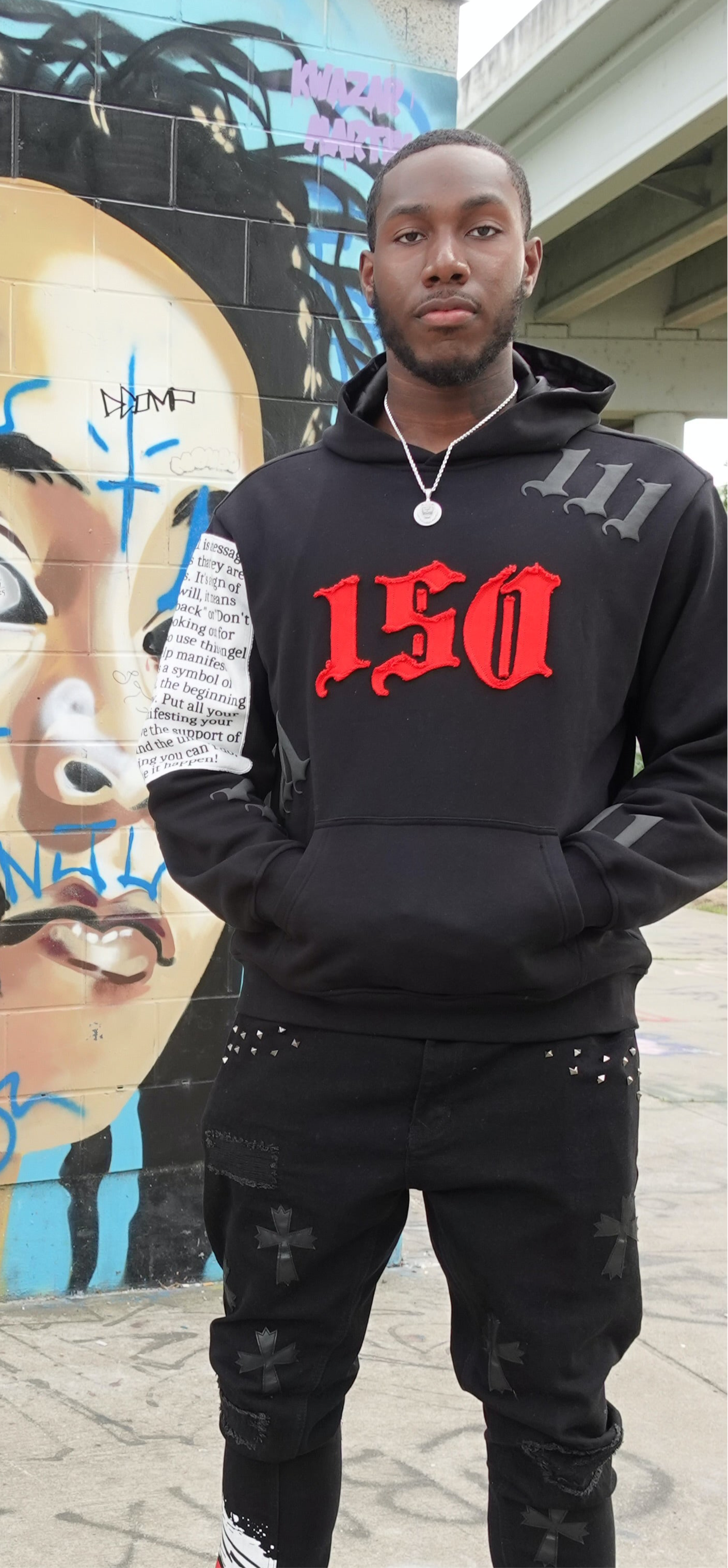 Angel Rhinestone Hoodie