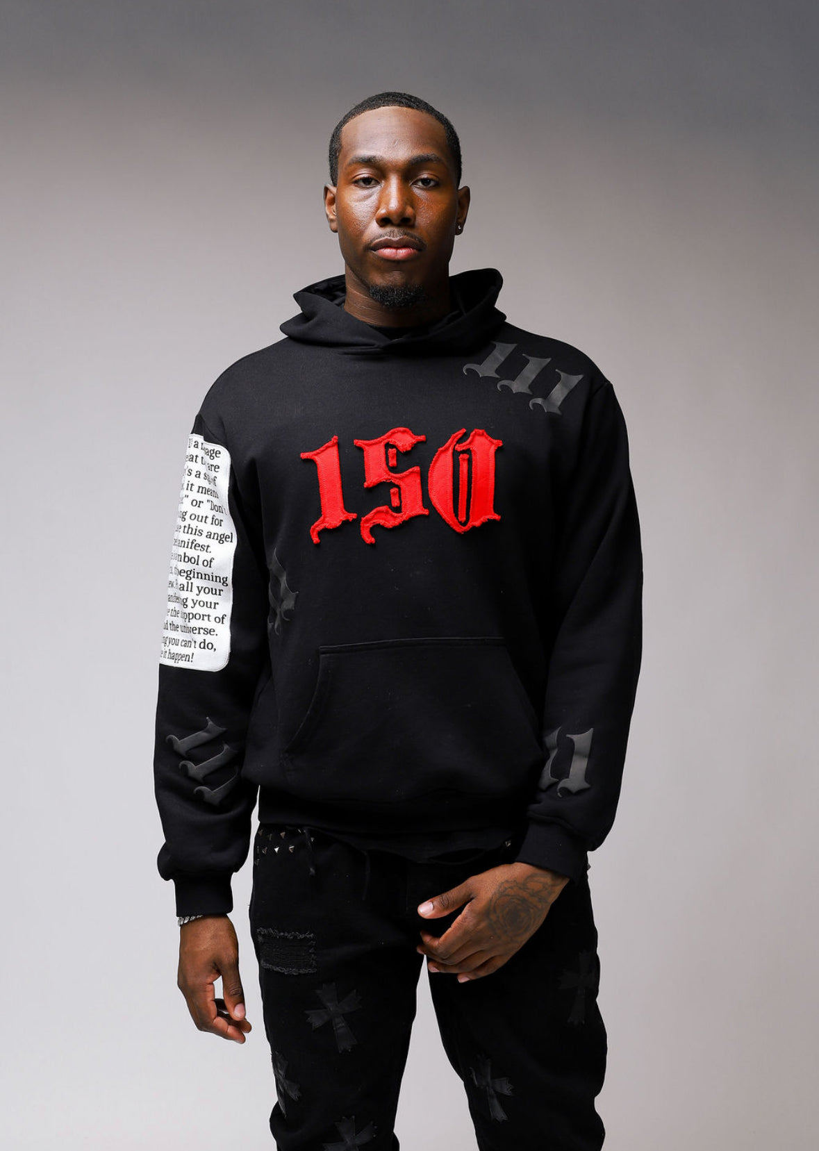Angel Rhinestone Hoodie