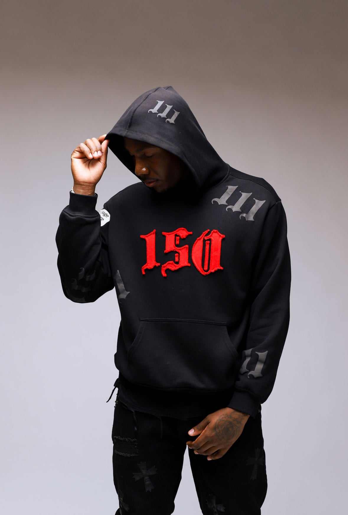 Angel Rhinestone Hoodie