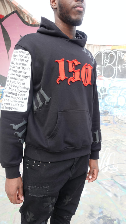 Angel Rhinestone Hoodie