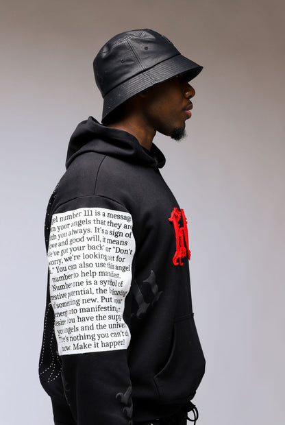 Angel Rhinestone Hoodie